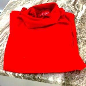 Time and tru 3x red turtleneck